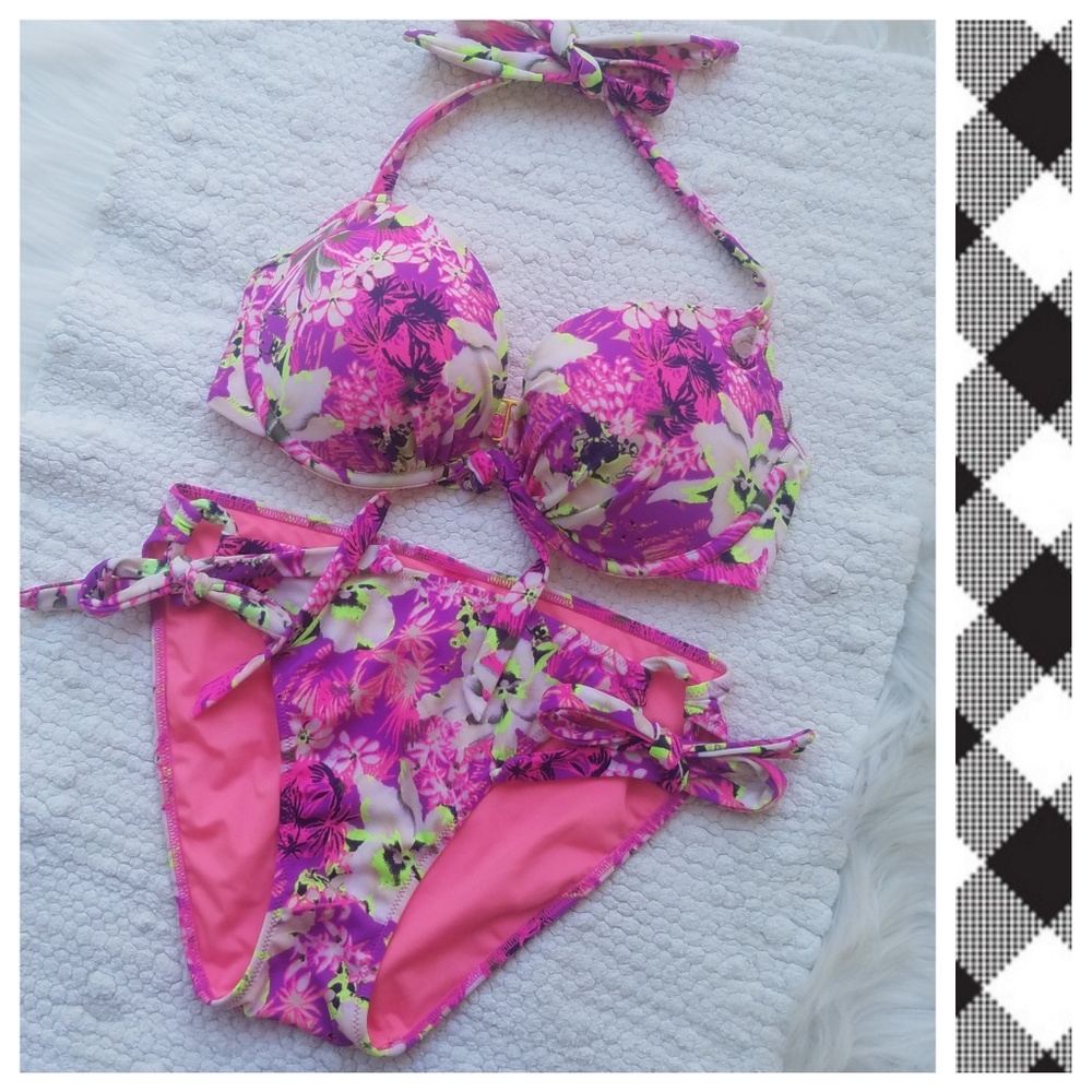 SOLD! Victoria Secret Bombshell RARE Floral Bikini